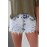 Sky Blue High Rise Acid Wash Jean Shorts